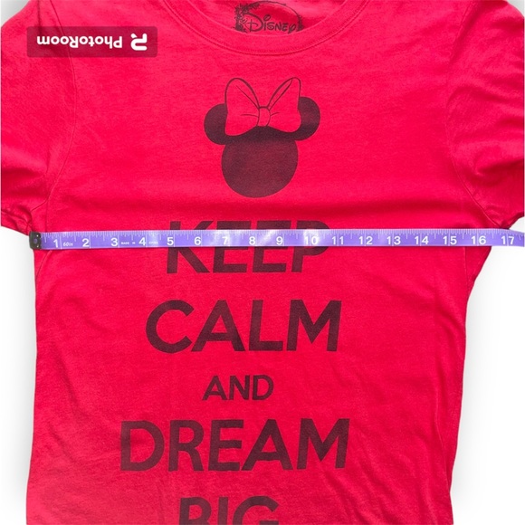 Disney Large KEEP CALM AND DREAM BIG tshirt 100% Cotton 17” pit to pit - Picture 2 of 5